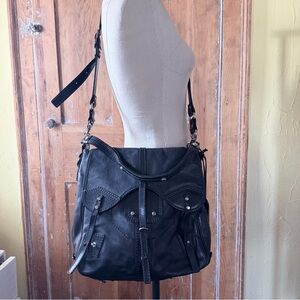 Joy Gryson Taylor Black Leather Satchel